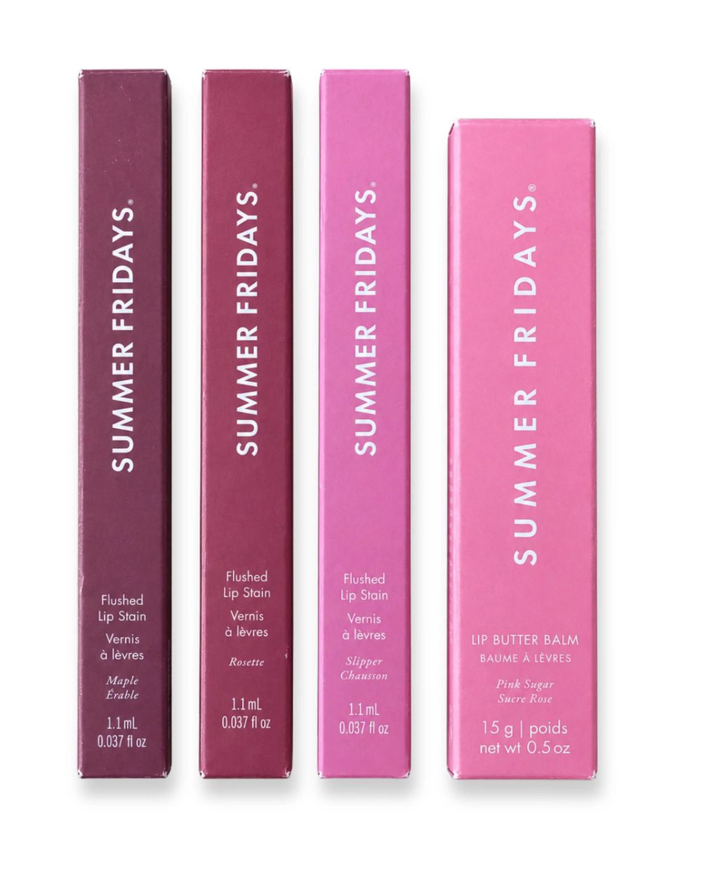 NIB Summer Fridays Four-Piece Lip Set